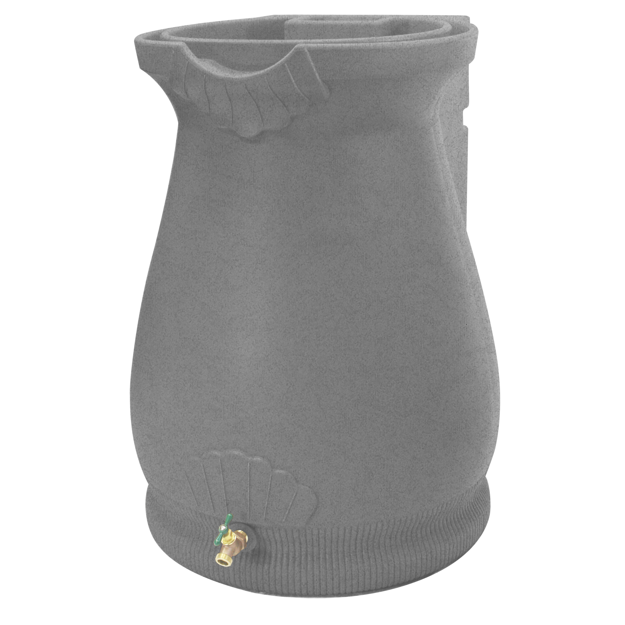 Good Ideas Rain Wizard Urn Rain Barrel — 65 Gal., Dark Granite, Plastic Resin, BPA-Free, Model# RWURN-DAR